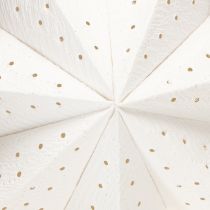 Article Étoile en papier blanche 45 cm avec perforations pour décoration lumineuse de Noël