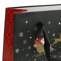 Article Sac cadeau sac en papier Village de Noël H30cm 2pcs