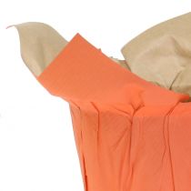 Pots en papier vert, orange, jaune Ø10cm 12pcs