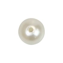 Perles à enfiler perles artisanales blanc crème 8mm 300g