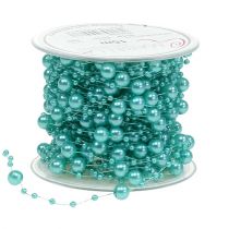 Ruban de perles turquoise 6mm 15m