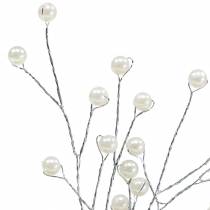 Article Branche de perles champagne L18cm 2pcs