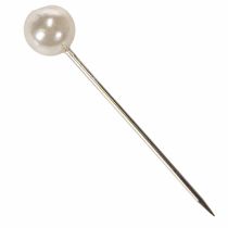 Article Épingles décoratives perles champagne Ø15 mm 75 mm - Lot de 10