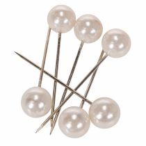 Article Épingles décoratives à tête perlée champagne Ø20mm 90mm – Lot de 6