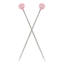 Article Aiguilles tête perle rose Ø4mm 4cm 150 pcs