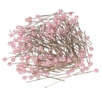 Article Épingles florales en métal avec tête perlée rose Ø4mm 4cm - Lot de 150 pièces