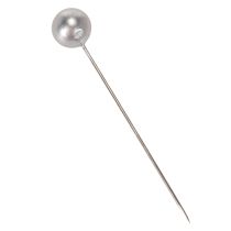 Article Épingles à tête perlée argentée Ø10 mm - 60 mm (Lot de 50)