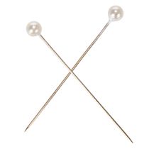 Article Aiguilles à tête perlée blanches Ø4mm 40mm lot de 150