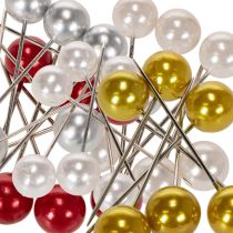 Article Épingles déco perles Ø20 mm 90 mm multicolores (lot de 6)