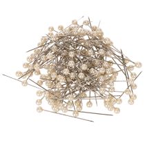 Article Épingles à tête perlée Ø4mm 40mm champagne, 150 pièces