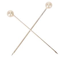 Article Épingles à tête perlée Ø4mm 40mm champagne, 150 pièces