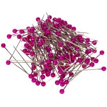 Article Aiguilles tête perlée roses Ø4mm 40mm 150 pièces pour la décoration florale