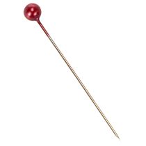 Article Épingles à tête perlée rouges pour décoration florale Ø4mm 40mm Set de 150