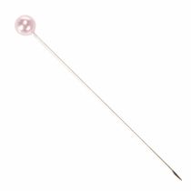 Article Épingles à tête perlée Ø6 mm 65 mm rose (boîte de 100)