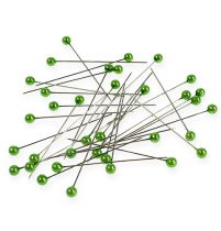 Article Epingles à tête nacrée Ø6mm 65mm vert pomme