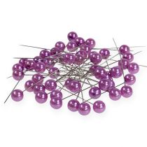 Article Epingles à perler violet Ø10mm 60mm