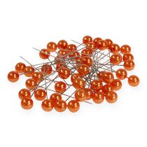 Article Epingles à perler orange Ø10mm 60mm