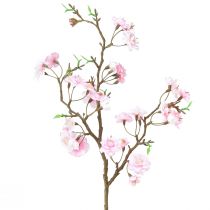 Branche de fleur de pêcher artificielle rose 69cm