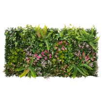 Article Kécor mural végétal artificiel en plastique 100 x 55 cm avec accents colorés pour intérieur