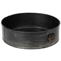 Article Plaque en métal ronde 24 cm avec charnière - Idéal pour décoration et plantation