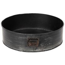 Article Plaque en métal ronde 24 cm avec charnière - Idéal pour décoration et plantation