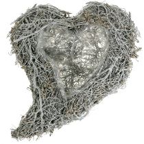 Article Coeur de plantation coeur de vigne blanc à planter 38×32×7.5cm