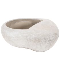 Article Pot de fleurs en forme de cœur, en pierre reconstituée, pot décoratif, 17 cm