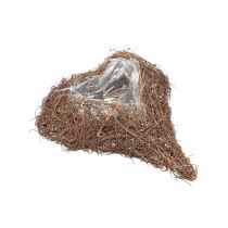 Bol à plantes cœur de vigne naturel Salim 21×20,5×6cm