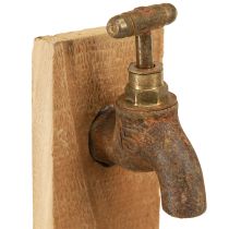 Article Jardinière Fontaine déco en bois rustique Rouille 15,5cm