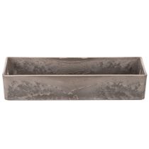Article Plateau rectangulaire compact 23 cm en plastique anthracite