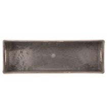 Article Plateau rectangulaire compact 23 cm en plastique anthracite