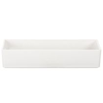 Article Plateau rectangulaire avec poignées en plastique 32 cm gris clair