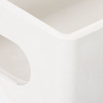 Article Plateau rectangulaire avec poignées en plastique 32 cm gris clair