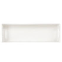 Article Plateau rectangulaire avec poignées en plastique 32 cm gris clair