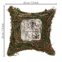 Article Jardinière en mousse et vigne naturelle 20×20×6,5cm