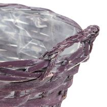 Panier à plantes rond, violet Ø20cm H10cm