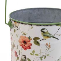 Article Cache-pot vintage décoratif seau en métal Ø18/15/12cm lot de 3