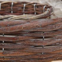 Article Anneau de plantation, bol de plantation, bois, gris naturel, Ø30/35cm, lot de 2.