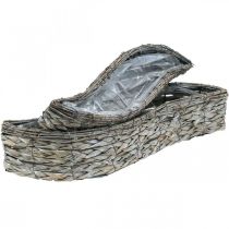Article Bol à plantes, bac à plantes gris 48,5/31,5cm lot de 2