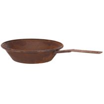 Article Plateau de plantation, bac couleur rouille avec poignée, jardinière en métal, Ø31cm