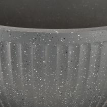 Article Jardinière plastique anthracite Ø35cm H16,5cm
