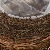 Article Bol à plantes en paille vignes marron naturel Ø20cm 2pcs