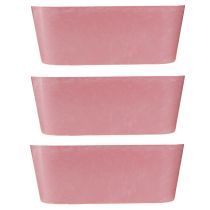 Article Bol de plantation ovale pour bateau de plantation rose 27×11×10cm 3pcs