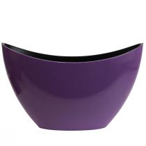 Article Bol décoratif bateau à plantes violet 20×9cm H12cm