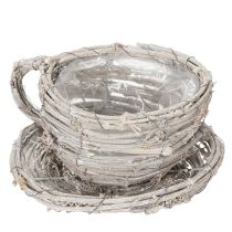 Article Tasse à thé en matériau naturel au charme rustique, idéale pour une décoration intérieure exclusive (13 cm).
