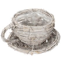 Article Tasse à thé en matériau naturel au charme rustique, idéale pour une décoration intérieure exclusive (13 cm).