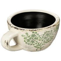 Article Pot de fleurs en céramique à motif floral, décoration intérieure, 18 cm