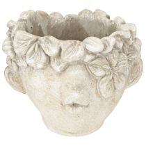 Article Pot de fleurs buste bouche de baiser avec crème pour le visage H10cm 3pcs