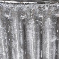 Article Pot décoratif en métal avec poignées en corde, Ø16,5 cm