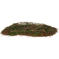 Article Petite jardinière Mousse et vignes Déco tombale 31×15×7cm